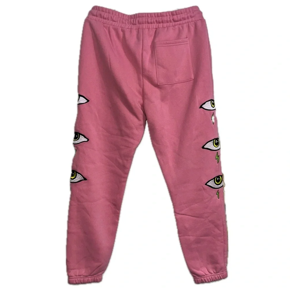 Forever 21 Mens Pink Embroidered Sweatpants, Size L - Picture 13 of 13